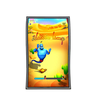 55 Inch S Shape PCAP 3M/ELO Curved Touch Screen Protocol Monitor Untuk Vertikal Gaming Screen