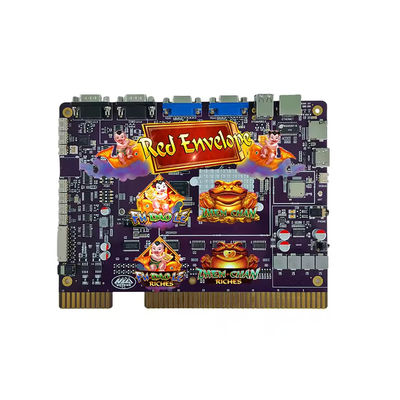 Multiple Skill Game Pcb Board Red Envelope 4in1 Untuk Mesin Arcade