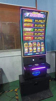 Curved PCPA Touch Slot Machine Base Cabinet Skill Gaming Touch Monitor Logam 43 Inch