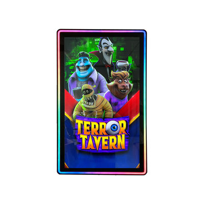 500 Nits Kecerahan 43 inci Fusion Link Gaming Touch Screen Monitor Dengan Lampu LED Ring