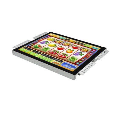 15 Inch IR 3M/ELO Touch Screen Gaming Monitor RS232 / USB Untuk Game Machine Kios Interaktif