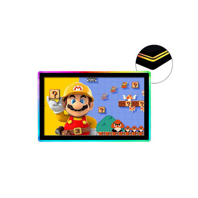 43 inci 4K Capacitive Touch Gaming Monitor Dengan Side Edge LED Bezel Untuk Digital Signage Interaktif