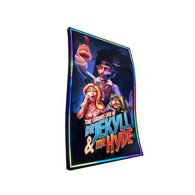 55 Inch S Shape PCAP 3M/ELO Curved Touch Screen Protocol Monitor Untuk Vertikal Gaming Screen