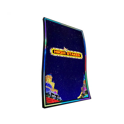 55 Inch S Shape PCAP 3M/ELO Curved Touch Screen Protocol Monitor Untuk Vertikal Gaming Screen