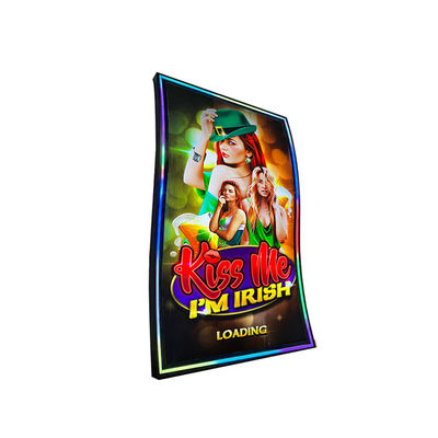 55 Inch S Shape PCAP 3M/ELO Curved Touch Screen Protocol Monitor Untuk Vertikal Gaming Screen