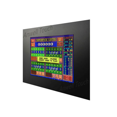 22 Inch IR Touch Monitor Dengan Bezels 3M Touch Untuk WMS / POG / ASR Gaming