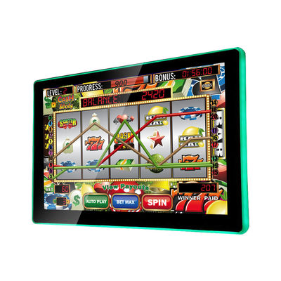 Gaming PCAP Touch Screen Side Edge LED Bezel Untuk Lemari Interaktif 27 Inch Monitor