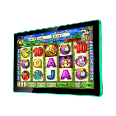 21.5 Inch Capacitive Touch Screen Monitor Side LED Light Untuk POG WMS FOX Game