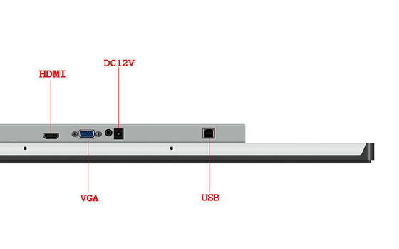 32 Inch Wide Viewing Angle Industrial Touch Monitor PCAP Multi Touch Untuk Kiosk Dan Aplikasi Digital Signage Interaktif