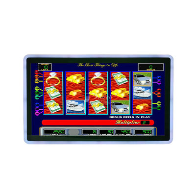 23.8 Inch Gaming Machine PCAP Touch Screen Gaming Monitor Side LED Bar Hitam 1920x1080 Led 16:9 Ips Hd-Mi 300c