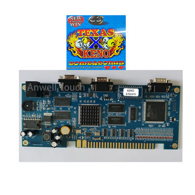 TEXAS KENO 4 Hearts Pcb Game Board 0.5kg Untuk Dijual Arcadesd Pcb
