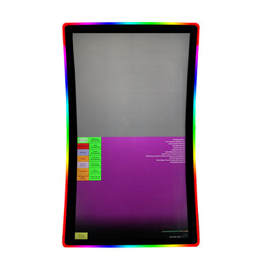 Single Touch atau Multitouch 49 Inch Capacitive C Curved Monitor Touchscreen Gaming Monitor Gaya Akrilik