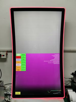 Acrylic Style 32 Inch Curved Touch Screen Monitor Single Touch atau Multitouch Opsional