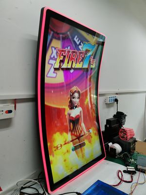 Single Touch atau Multitouch 49 Inch Capacitive C Curved Monitor Touchscreen Gaming Monitor Gaya Akrilik
