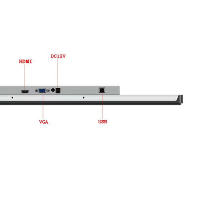 17.3Inch HD 1920x1080 Waterproof Industrial Flat Panel Monitor 1000Nits Multi Touch Kapasitas