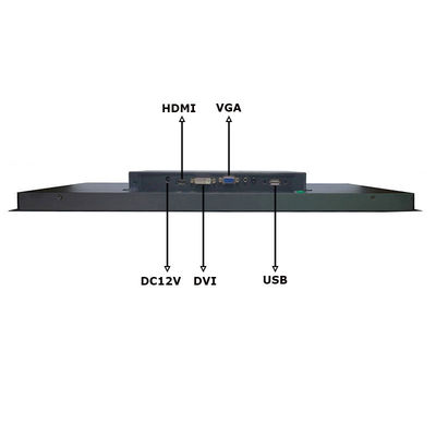Kecerahan Tinggi 1920*1080 HD Panel Mount Touch Screen Monitor Kelas Industri 21,5 Inch