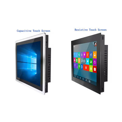 16.7M Industrial Touch Screen Pc Open Frame 17 Inch Monitor Layar Sentuh Kapasitif / Resistif