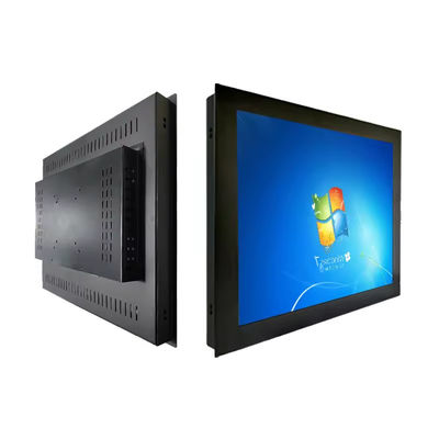 16.7M Industrial Touch Screen Pc Open Frame 17 Inch Monitor Layar Sentuh Kapasitif / Resistif