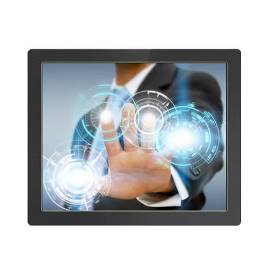16.7M Industrial Touch Screen Pc Open Frame 17 Inch Monitor Layar Sentuh Kapasitif / Resistif