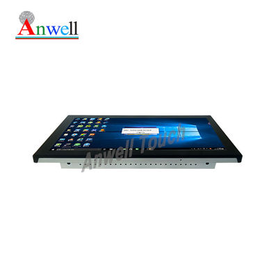 300 cd/m2 15,6 Inch Industrial Capacitive All In One Pc Touch Screen dengan Window OS