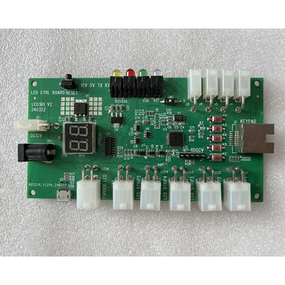 Green Gaming Led Lampu Controller Custom Pcb Board Kinerja Tinggi