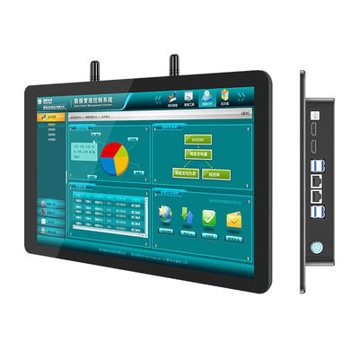 10.1Inch 1920*1200 All In One Industrial Touch Screen PC Hitam Untuk Windows Dan Linux