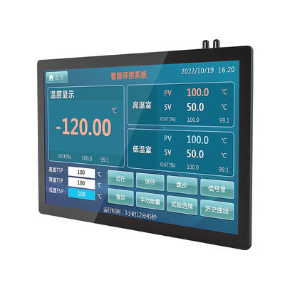 Hitam HD1920*1080 Industrial Capacitive Touch Screen All In One 13,3 Inch Dengan Window OS