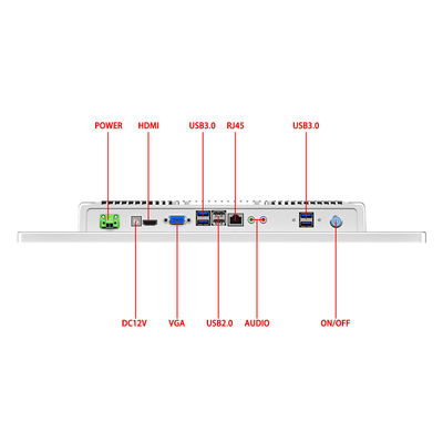 Dinding dipasang All In One Komputer Layar sentuh 1920×1080 FHD All In One PC 18.5 "