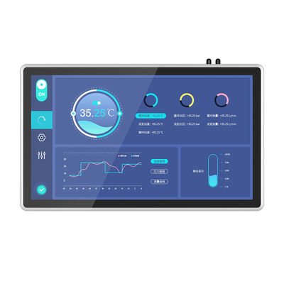 1920×1080 FHD All In One Pc Touch Screen 21,5 " Waterproof Bisnis Industri Digunakan Dinding