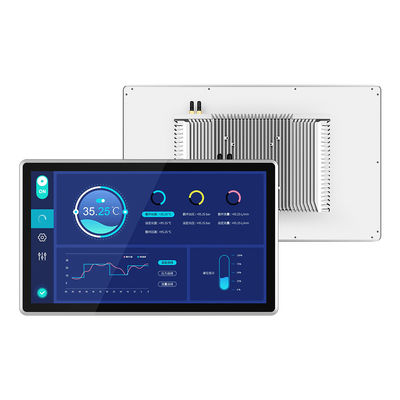 1920×1080 FHD All In One Pc Touch Screen 21,5 " Waterproof Bisnis Industri Digunakan Dinding