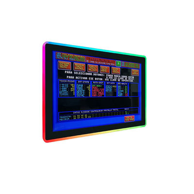 Industri Grade Side Edge LED Bezel Gaming Diproyeksikan Capacitive Touchscreen 23,8"