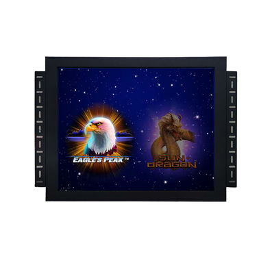 19 inci Tinggi 4:3 Definisi Tempered Glass IR Gaming Touch Monitor Untuk Pog / Wms