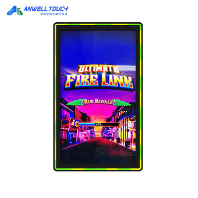 Side Edge LED Bezel 400 Nits PCAP Touch Monitor 5MS Respon dengan resistensi Goresan