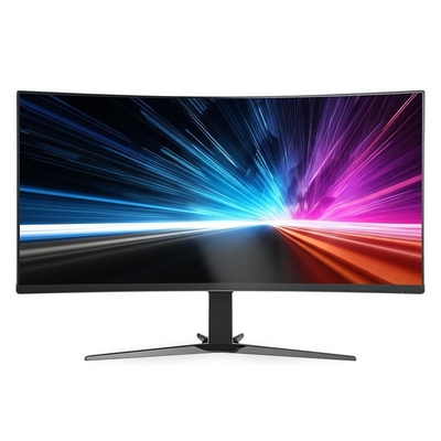 Single Touch atau Multitouch 49 Inch Capacitive C Curved Monitor Touchscreen Gaming Monitor Gaya Akrilik